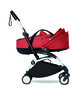 Babyzen YOYO2 Stroller White Frame with Red Bassinet image number 2